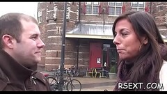 Sweltering hooker gets her mouth and soaked pussy screwed hard Thumb