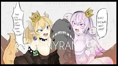 Bowsette montando pene grande le gustan las pollas me la jale 3  veces con su cola Thumb